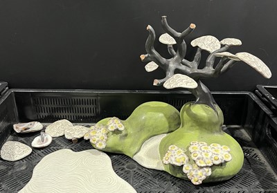 Lot 79 - Tessa Fuchs (British, 1936-2012) a glazed...