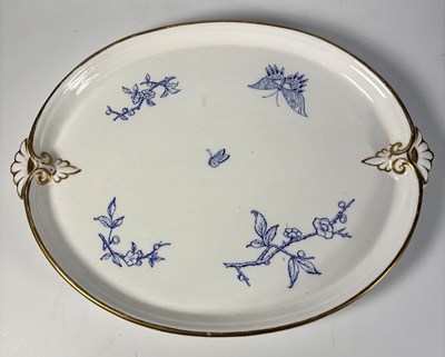 Lot 146 - A Grainger & Co, Worcester, oval-shaped tray...