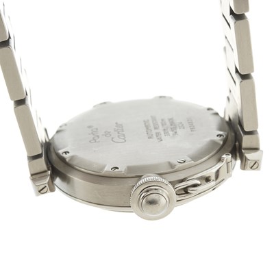 Lot 222 - Cartier, a stainless steel Pasha bracelet...