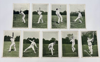 Lot 302 - Cricket postcards, 9 cards from the Raphael...