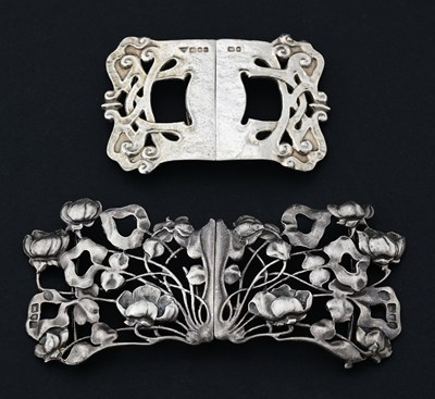 Lot 317 - A late Victorian cast Art Nouveau silver...