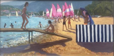 Lot 396 - Andrew T. Macara (British, 1944), Pink Sails,...