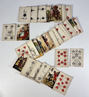 Lot 304 - A deck of French playing cards c.1860 (1)...