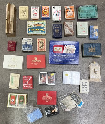 Lot 10 - Games and playing cards, to include; Bézique...