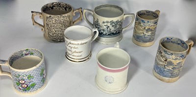 Lot 116 - A collection of 19th century Staffordshire; a...