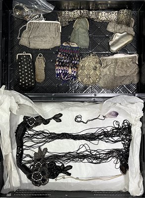 Lot 42 - A collection of chain mesh evening purses,...