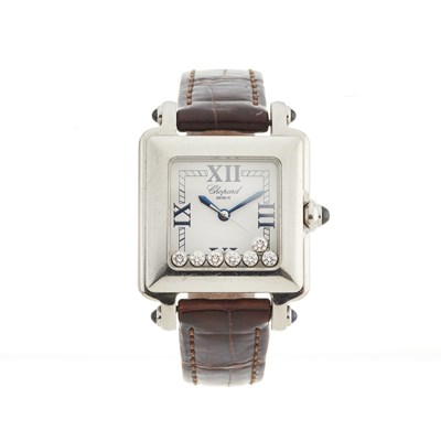 Lot 229 - Chopard, a stainless steel Happy Sports...