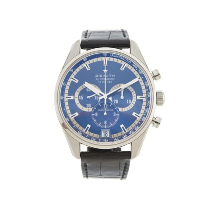 Lot 249 - Zenith, a limited edition stainless steel El...