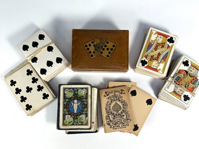 Lot 318 - A small selection of decks of cards, three...