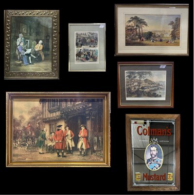 Lot 561 - A hand coloured etching from 'The Graphic' of...