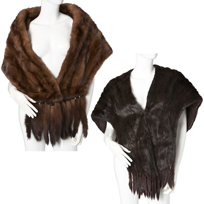 Lot 477 - Two fur stoles.