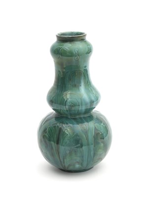 Lot 247 - A Della Robbia Pottery double gourd vase by...