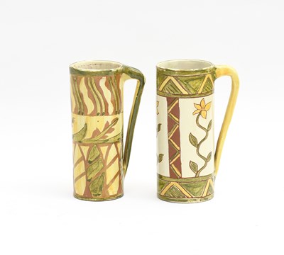 Lot 245 - A Della Robbia Pottery Spill vase with handle...