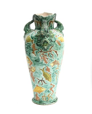 Lot 262 - An unusual Della Robbia Pottery vase by Emily...