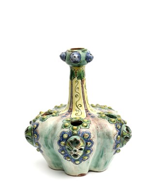 Lot 260 - A rare Della Robbia tulip vase by Charles...