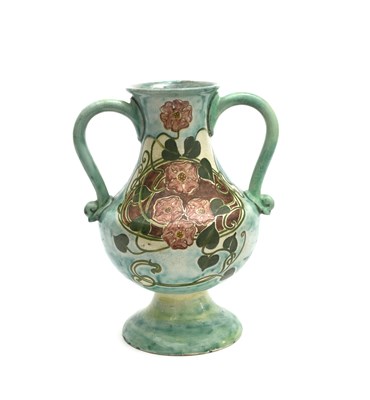 Lot 259 - A Della Robbia Pottery twin-handled vase,...