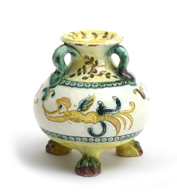 Lot 267 - A Della Robbia Pottery footed vase by Liz...