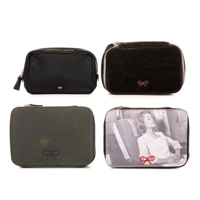 Lot 240 - Anya Hindmarch, three cosmetics pouches and a...
