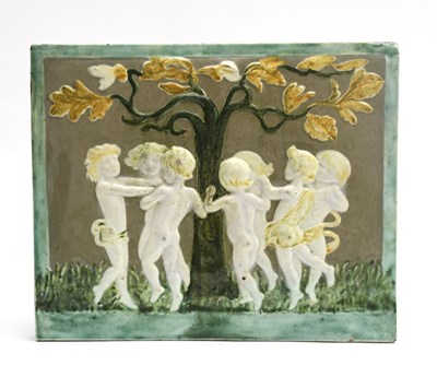 Lot 220 - A Della Robbia Pottery plaque designed by...
