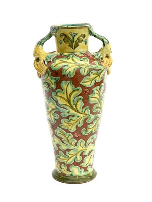 Lot 261 - A Della Robbia Pottery twin-handled vase by...