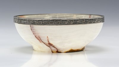 Lot 223 - An Elizabeth II Scottish silver-mounted agate...