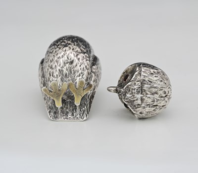 Lot 57 - A Victorian silver novelty zoomorphic...