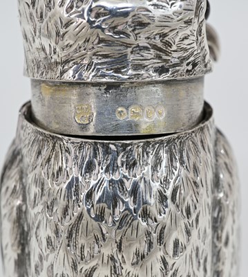 Lot 57 - A Victorian silver novelty zoomorphic...