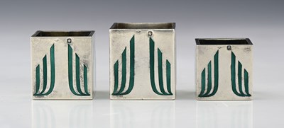 Lot 138 - France, a set of three graduated Art Deco...