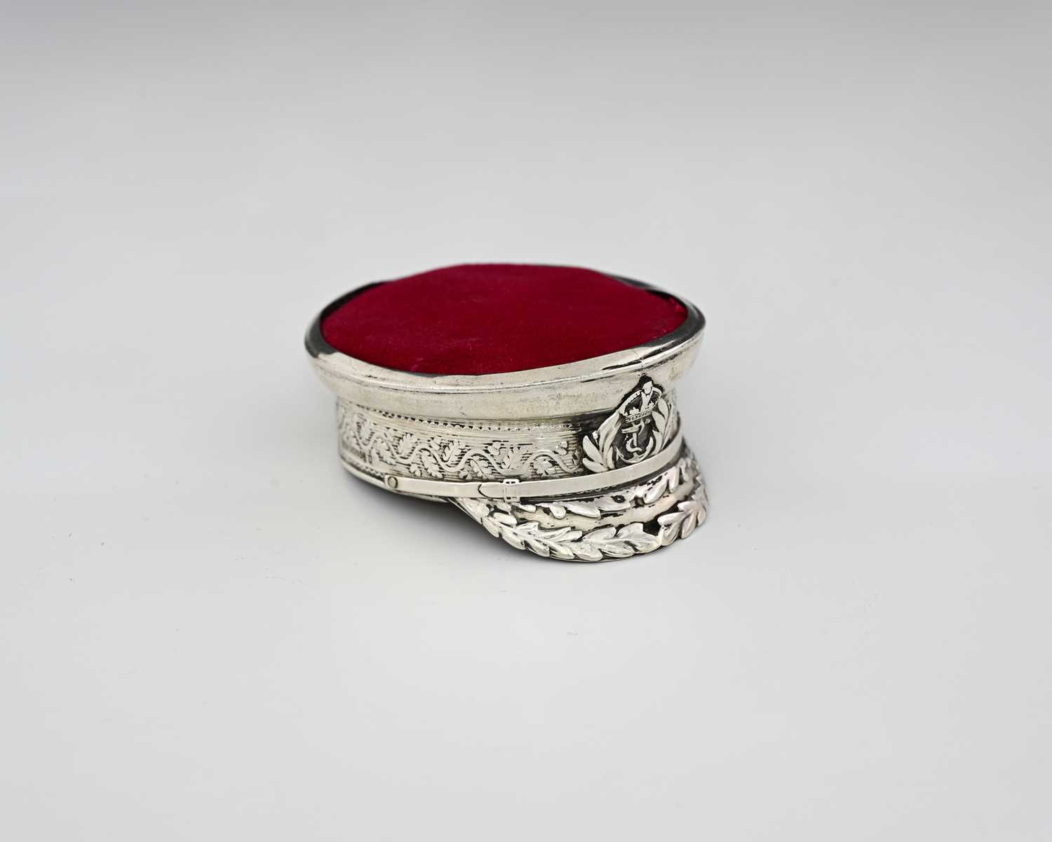 Lot 52 - A George V silver novelty pin cushion, by S...
