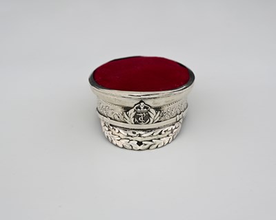 Lot 52 - A George V silver novelty pin cushion, by S...
