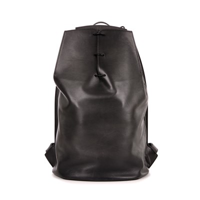 Lot 248 - Berluti, a black leather lace-up backpack,...