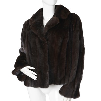 Lot 445 - Pierre Balmian, a dark ranch mink fur jacket
