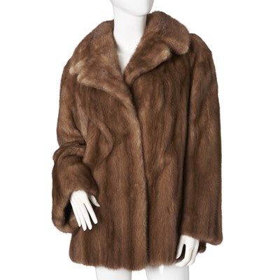 Lot 452 - A pastel mink jacket.