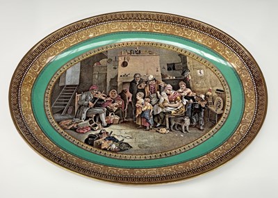 Lot 108 - A Prattware Fenton oval stand, 19th Century,...