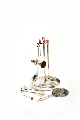 Lot 517 - A P H Vogel & Co electroplated metal cocktail...