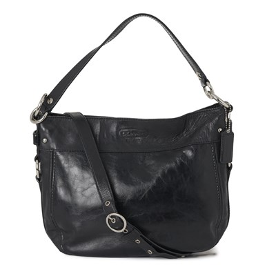 Lot 285 - Coach, a black leather Zoe handbag.