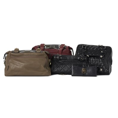 Lot 343 - Jeager, four leather handbags and a wallet.