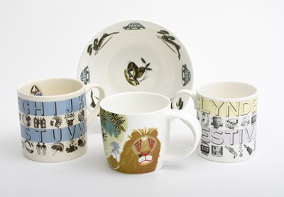 Lot 301 - A Modern Wedgwood Pottery Alphabet mug...
