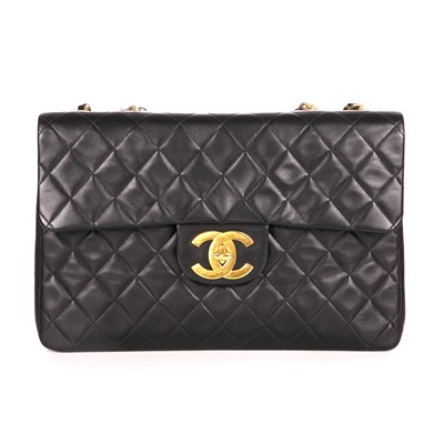 Lot 267 - Chanel, a Maxi Jumbo XL Flap handbag, crafted...