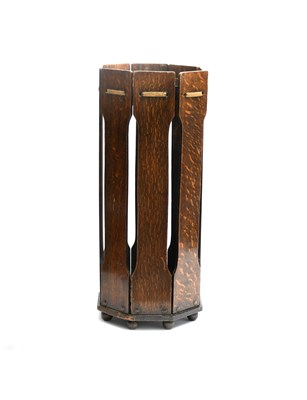 Lot 443 - An oak umbrella stand in the manner of Heal's,...