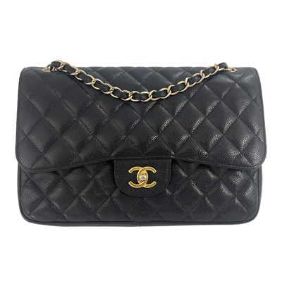 Lot 269 - Chanel, a Jumbo Classic Double Flap handbag,...