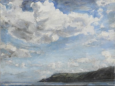 Lot 44 - A J Watson, Looking Forward, Ravenscar oil on...