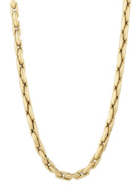 Lot 90 - A fancy-link chain necklace