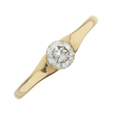 Lot 143 - Boodles & Dunthorne, an 18ct gold brilliant-cut diamond single-stone ring