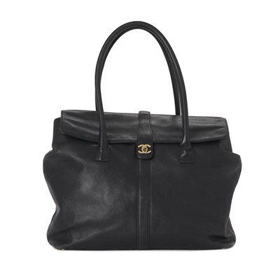 Lot 267 - Chanel, an Executive Turn-Lock Flap tote.