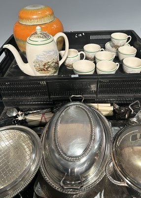 Lot 32 - A Shelley Harmony Ware ginger jar with drip...