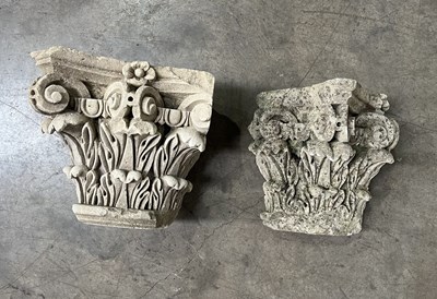 Lot 163 - Architectural Salvage: Two carved stone,...