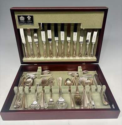 Lot 160 - An Arthur Price boxed canteen of silver plated...