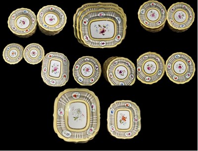 Lot 71 - An extensive 19th century Staffordshire dinner...