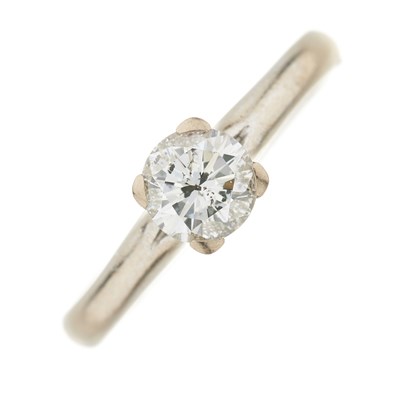 Lot 164 - An 18ct gold brilliant-cut diamond single-stone ring